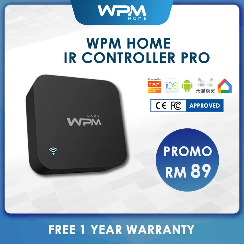 WPM Home Smart IR Controller Tuya Powered Infrared Remote Control Universal Aircon Fan TV Wifi