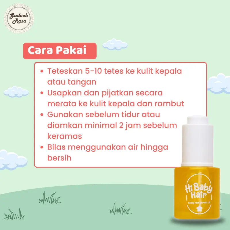 Hi Baby Hair Growth Hair Oil Baby Perawatan Rambut Bayi Kulit Perawatan 3
