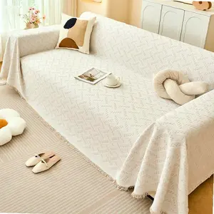 New Arrival Warna murni Sofa Selimut Sofa Penutup Sarung Pelindung Sofa Antiselip Selimut Sofa 1 2 3 4 Seater Sofa Blanket | best seller