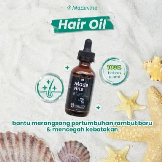 MADEVINE HAIR OIL Perawatan Rambut Rontok Pria dan Wanita