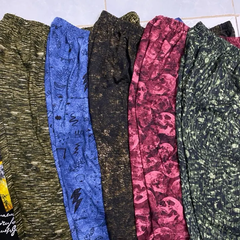 Celana santai rumahan pendek paket isi 5 pcs bahan katun combet
