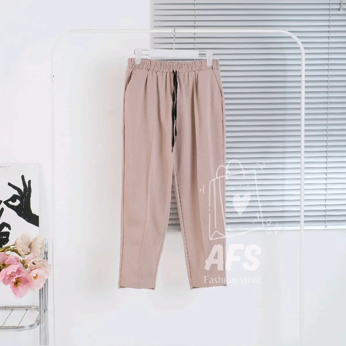 Celana Jumbo Baggy Pants Wanita Bahan Katun Paraguay Lembut Nyaman Panjang kulot stripe Celana wanita ootd  celana Casual oro