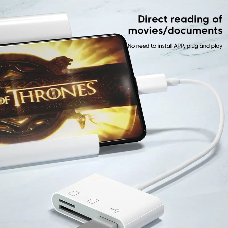 Bộ Chuyển Đổi loại C, Đầu đọc thẻ nhớ TF CF SD, Bộ Chuyển Đổi thẻ USB C, Máy viết OTG, Đầu đọc thẻ nhớ Nhớ Nhỏ gọn Flash USB-C, Tương thích với Macbook, Huawei, Samsung, IPad Pro, Máy đọc thẻ USB Type C 2