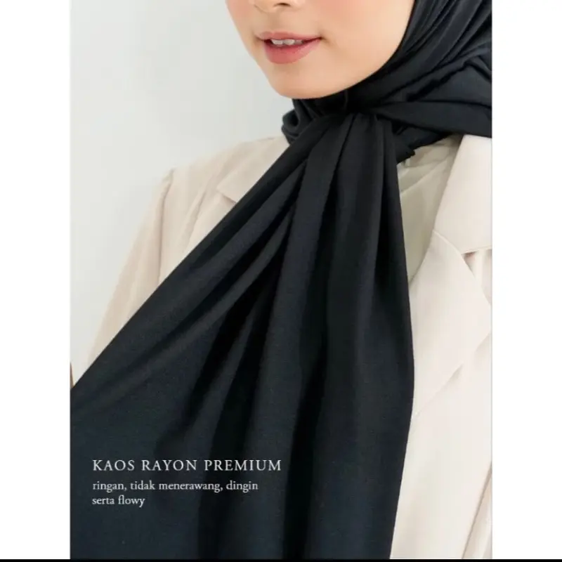 PASHMINA KAOS OVAL // PASHMINA KAOS PREMIUM // PASHMINA RAYON KAOS OVAL BELAKANG 2
