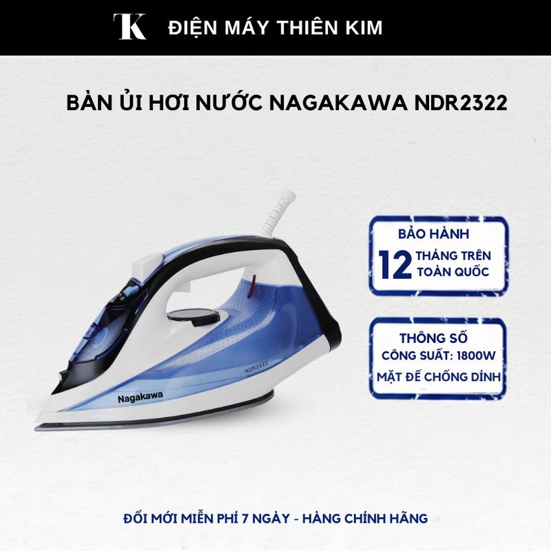 Bàn ủi hơi nước cầm tay 1800W mặt đế chống dính bình nước 320ml là phẳng quần áo nhanh chóng tiện lợi cho gia đình