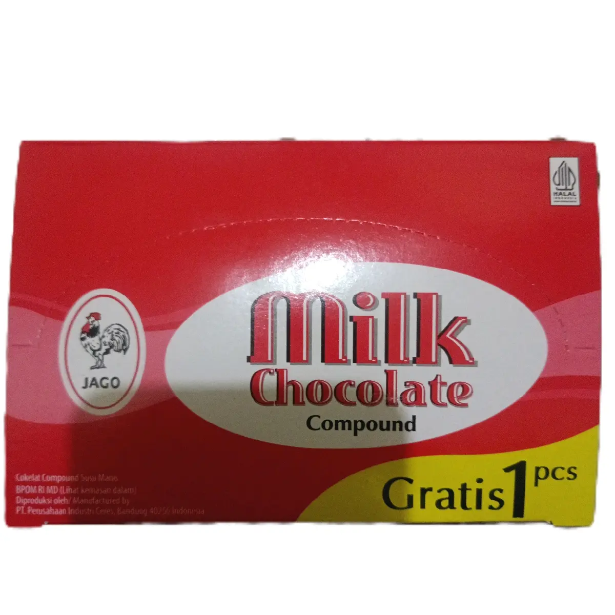 Milk Chocolate compound 1 box isi 12 free 1 pcs