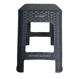 TSF Kursi Napolly Rotan 3R3 Kuratsen Warna Hitam Coklat Biru Bahan Plastik Kuat Kokoh Tebal Produk Original