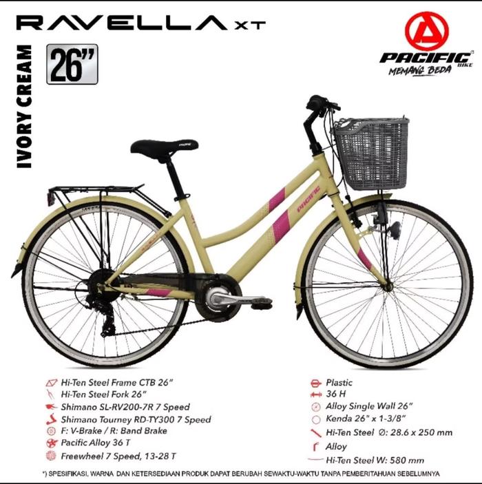 Frame Catatan Promo sepeda 26 inch pacific ravella xt sepeda city bike - Kab. Bekasi ...