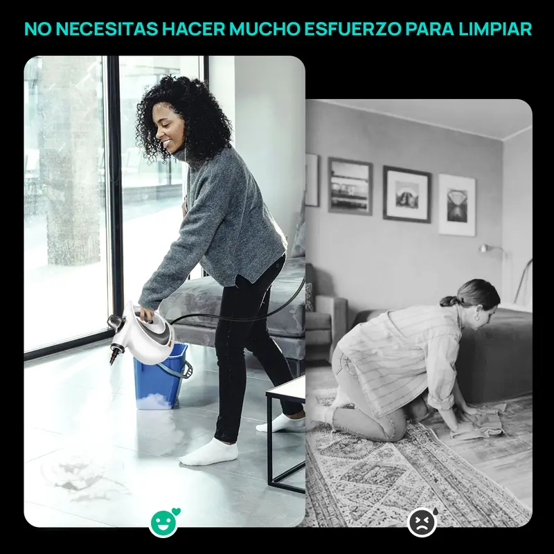 REDHUT Limpiador a Vapor Portátil con 12 Accesorios, Alta Presión y Ecológico, Limpieza Profunda y Desodorizante para el Hogar, Cocina y Baño - Foto 5