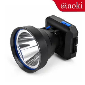 AOKI Senter Kepala 40W 60W cahaya terang USB type C baterai lithium tahan lama adaptor 5V2A