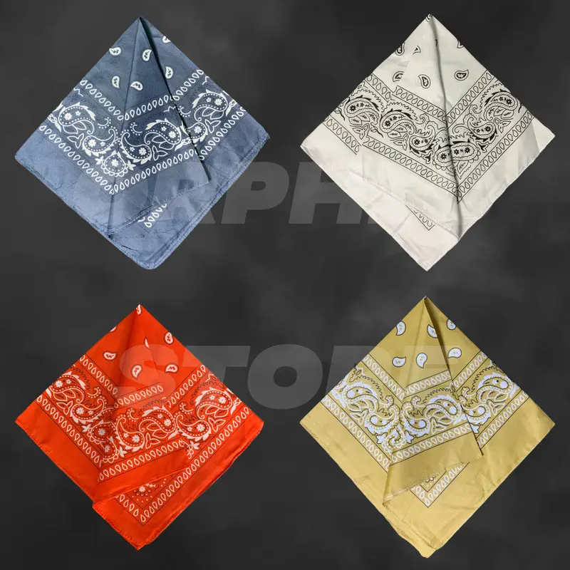 (PREMIUM) Slayer Bandana Motif Paisley - Slayer Scarf Syal Pria dan Wanita 55x55 cm - Orphic Store 0