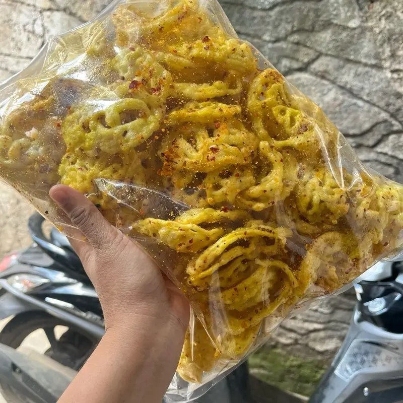 Kerupuk Mie Jupe Sebring Pedas Gurih Enak Midas Snack Cemilan - Kering, Makanan, Food, Asin, Keripik Camilan 4