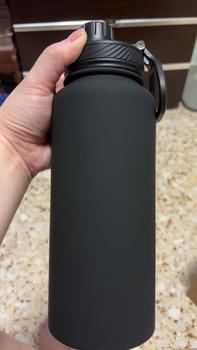 Product Review of SG Ready Stock 1L Large Capacity Coffee Cup Heat and cold insulation Flask Vacuum Stainless Steel  Sports Water Bottle  Motivated Portable Mug Teachers Day Gift Drinkware Tumbler from K**n 1