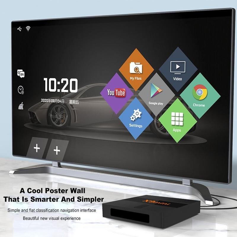 Product Introduction of STB Android 9 Smart TV Box Android X9 Mini Voice Remote Ram 2GB Rom 16GB 2/16 Unlock Full Channel TV Iflix Tanpa Bayar Bulanan GRATIS Amlogic S905W Quad Core Bluetooth 105
