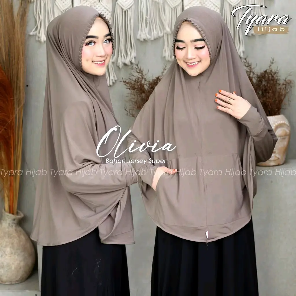 Jilbab Syari Bergo Lengan Olivia KCB By Tyara Hijab