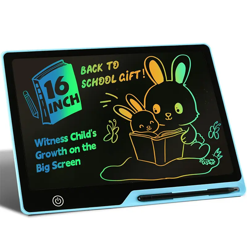 Rechargeable 16 inch LCD Writing Tablet, Large Colorful Drawing Tablet, Doodle Board Electronic Drawing Pad for Kids