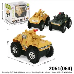 Mainan Anak Mobil Tank Jungkir Balik Militer - Tumbling Tank