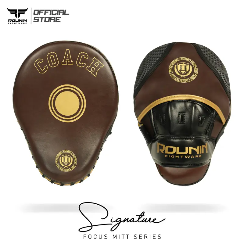 Rounin Fightware Focus Mitt / Focus Pad / Punching Pad Signature ( Sepasang ) 4