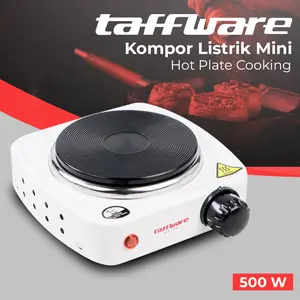 Taffware Kompor Listrik 1 Tungku Mini Portable Hot Plate 500W