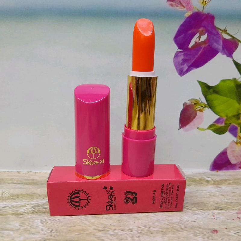 2 pcs ] LIPSTICK PADAT PUTAR MATTE KOSMETIK BIBIR  ECER Gloss Kering Mempercantik Merah 2
