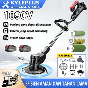 Alat Potong Rumput 1090V/588V/288V Mesin Potong Rumput Baterai Pemotong Rumput Listrik Pemangkas Rumput Dengan Baterai Li-ion Yang Dapat Diisi Ulang Rumput Elektrik Mesin Pemotong Rumput Tanpa Kabel