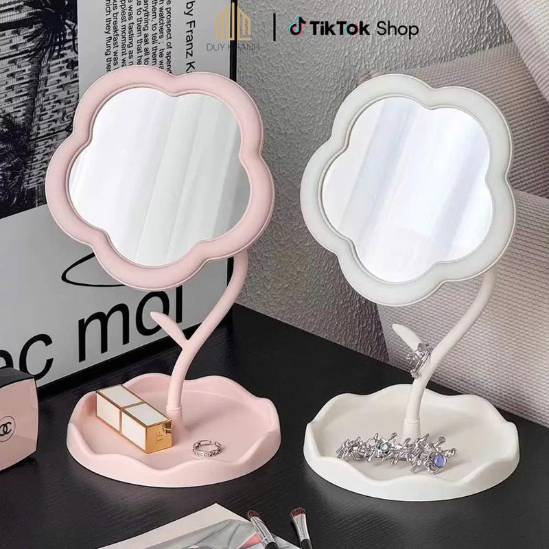 Gương decor để bàn trang điểm hình hoa xinh xắn