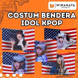 Bendera KPOP Idol Bisa Request Nama & Foto Bias  Custom Sesuka Kamu