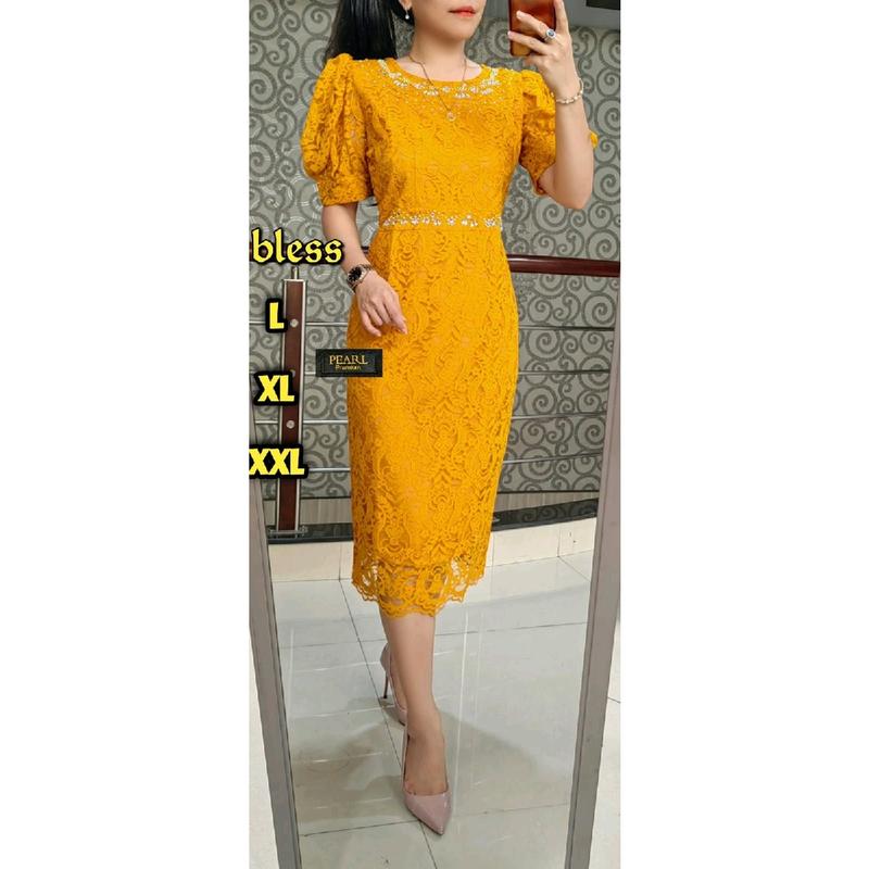 Dres Brokat terbaru  Payet  Lapis puring 6
