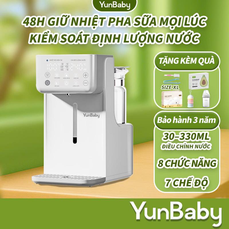 【LIVE Yunbaby Máy Đun Nước Pha Sữa X23 Dung tích 1300ml Định Lượng Rót Nước, Chỉnh nhiệt giữ ấm, Đun sôi, Khử Clo, Dưỡng sinh, Pha trà tiện lợi BƠM KIỂM SOÁT DÒNG CHẢY CHÍNH XÁC ĐIỀU CHỈNH NƯỚC 30–330ML48H GIỮ NHIỆT PHA SỮA MỌI LÚC