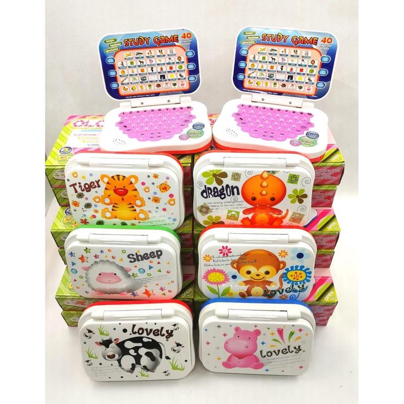 Ready Stock English Learning Mini Computer Laptop Music Ligh - TikTok ...