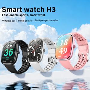 G.L. สมาร์ทวอทช์, Wrar, H3, หน้าจอ HD 1.83 นิ้ว, การเชื่อมต่อบลูทูธ, รีโมทสำหรับถ่ายภาพและเพลง, คุณสมบัติการควบคุม เครื่องวัดความดันโลหิต, สุขภาพ, การวัดและการวิเคราะห์การนอนหลับ, เข้ากันได้กับ iOS และ Android, เพื่อสุขภาพของผู้ใช้ นาฬิกา  aolon jamay  f