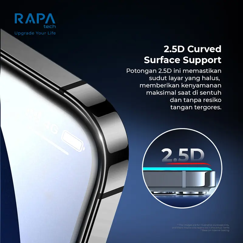 RAPA tech Premium Tempered Glass for iPhone 16/ 15/ 14/ 13/ 12/ 11/ XR/ 16+/15+/ 16pro/ 15pro/ 13pro/ 12pro - Instant Fit Easy Fit Premium Screen Protector Clear Privacy Easy Installation in 5 Sec 7