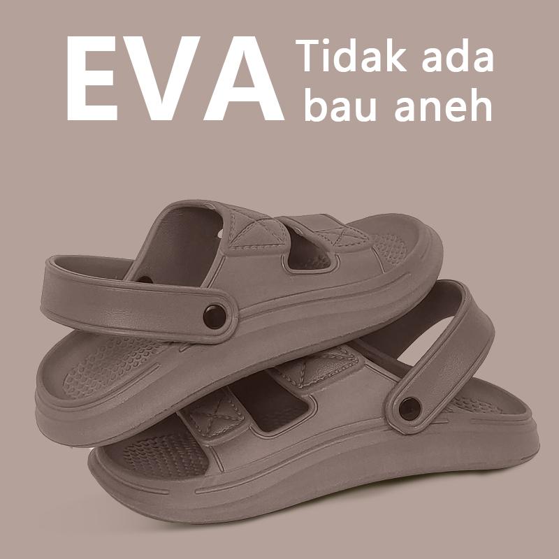 GRIT EVA Pria Mens Sandals Flat Indoor Beach Shoes Fashion Breathable Non Slip Casual Sports Summer Rubber 2024 Size 40-44 Sendal 5