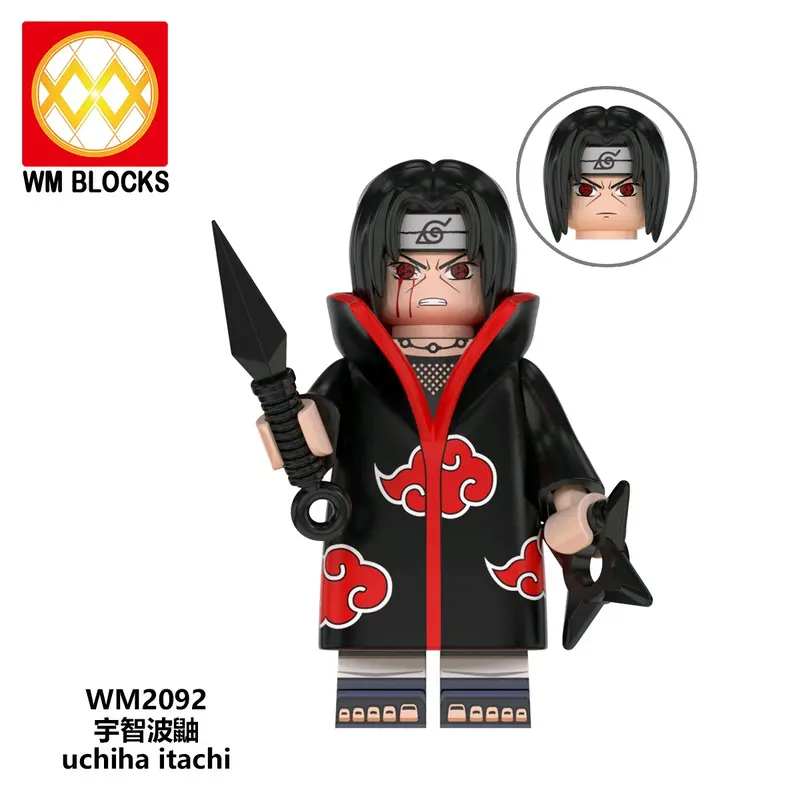 Mainan Anime Figur Akatsuki Naruto Wm2089-Wm2096 Koleksi Bricks Minifigure - Toy 5