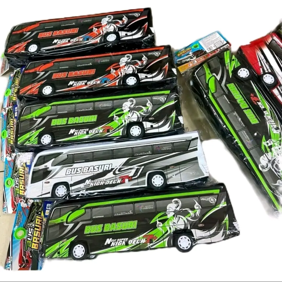 Mainan Anak Bus Basuri Telolet Musik dan Lampu Mainan Toy Belajar