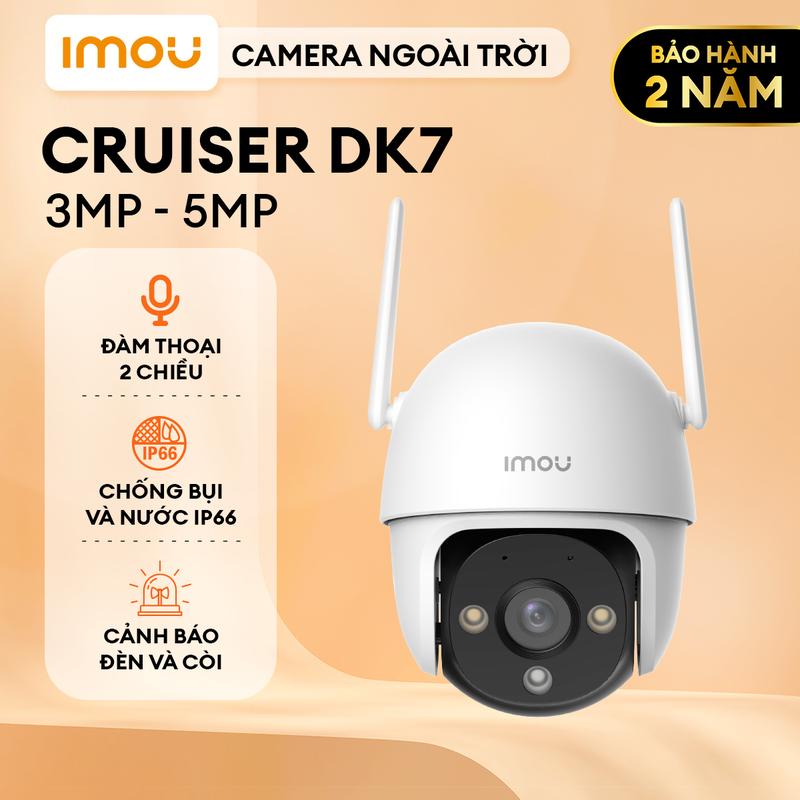 [IMOU] Camera Wifi ngoài trời Imou Cruiser DK7 (3MP/5MP) I IPC-DK7P-5H1WE I Chống nước IP66 I Loa cảnh báo