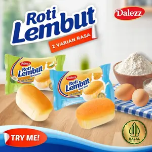 Dalezz Roti Lembut Super Empuk & Moist Rasa Santan & Susu 0 Trans Fat Halal 2 Varian Rasa Original Soft Bread Premium
