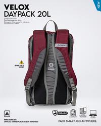 Gambar AVTECH - Tas Ransel Daypack Laptop Harian Sekolah Kerja Travel Bag Lifestyle 20 Liter - VELOX 20 - Abu-abu Muda dari Avtech Adventure Technology Kota Administrasi Jakarta Timur 3 Tokopedia