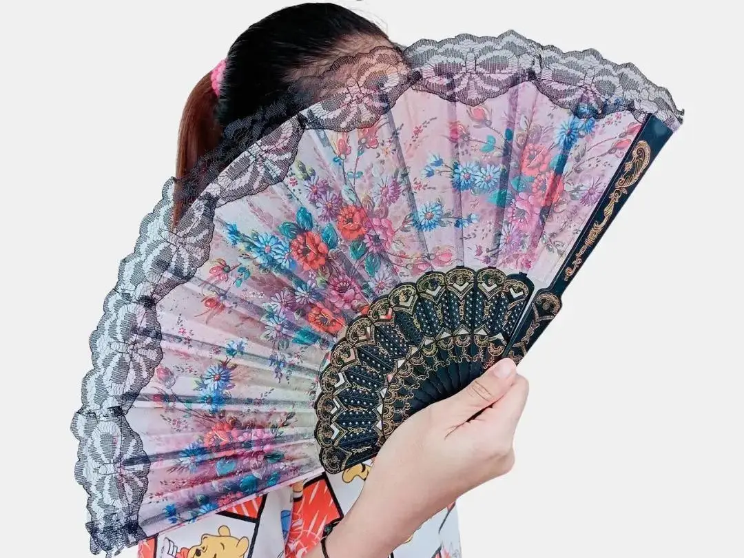 Kipas Tangan Spanyol / Kipas Tangan / Spanish hand-held fan / Kipas Lipat KPS006