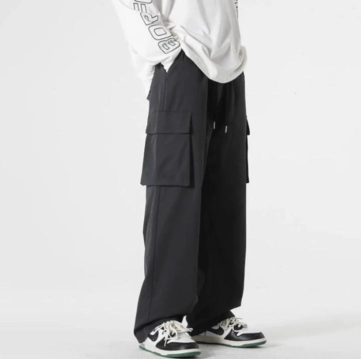 Celana Cargo Panjang Pria Korean Style Oversize Baggy Pants Pria Celana Trening Pria Big Size Celana Pria Loose 4
