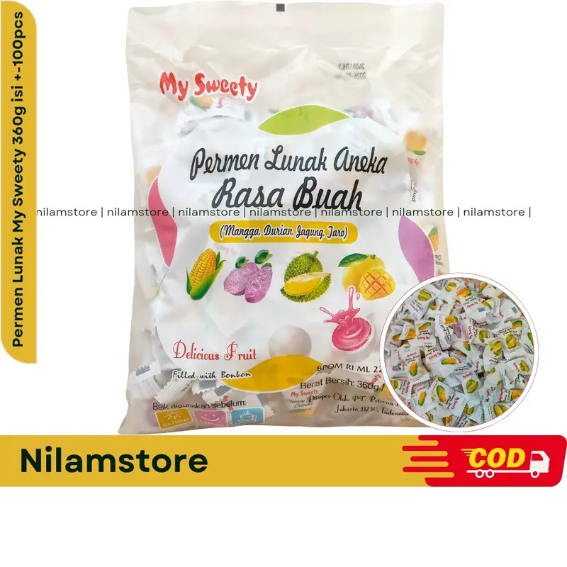 Permen Lunak My Sweety isi 100 pcs 360g Manis Candy Food Makanan Camilan Susu 0