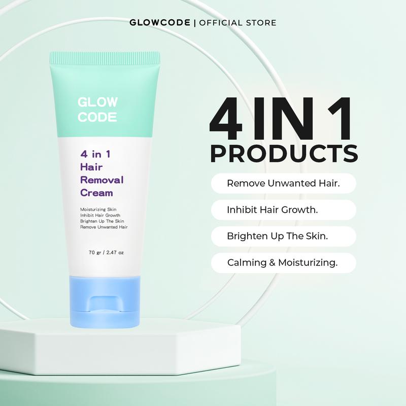 GlowCode 4in1 Hair Removal Cream - Menghalang, Lembapan Niacinamide ...