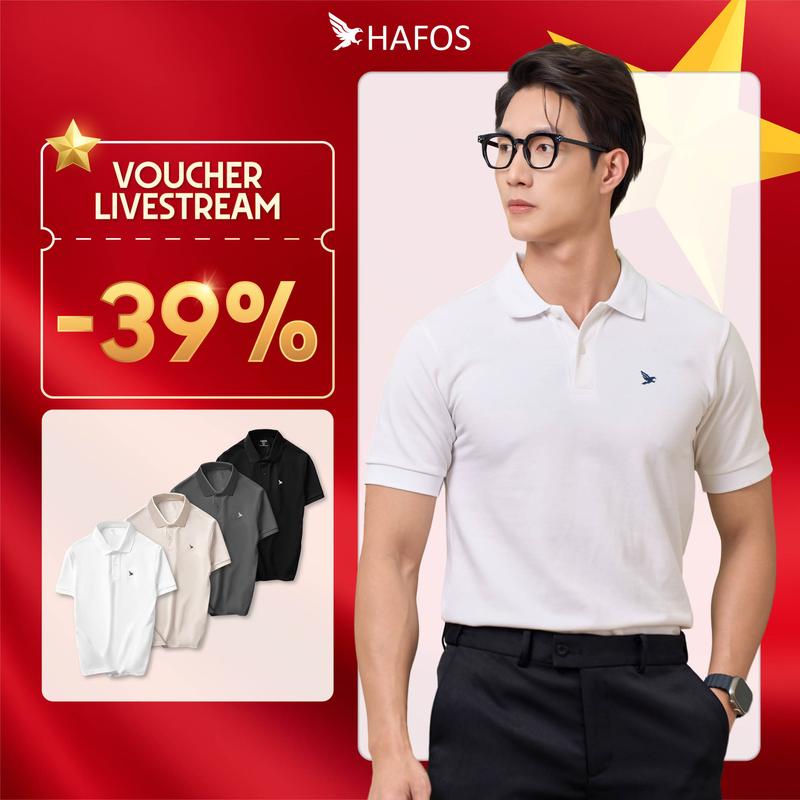 Áo Polo nam Hafos Falcon Basic họa tiết chim ưng, Áo Polo Hafos ...