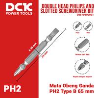 Gambar DCK Double Head Screwdriver Bit / Mata Obeng Ganda Type A/B 65/100 mm dari DCK Power Tools Indonesia Kota Administrasi Jakarta Barat 5 Tokopedia