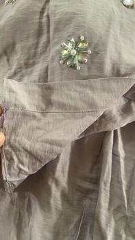 Product Review of CLARA One Set Wanita Payet Mewah Linen Setelan Atasan Rok Kekinian from L**n 1