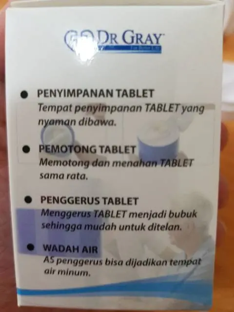 penggerus obat alat penghancur obat penggerus Pemotong tablet pill cut simpan drgray cut crush [PCB] 7