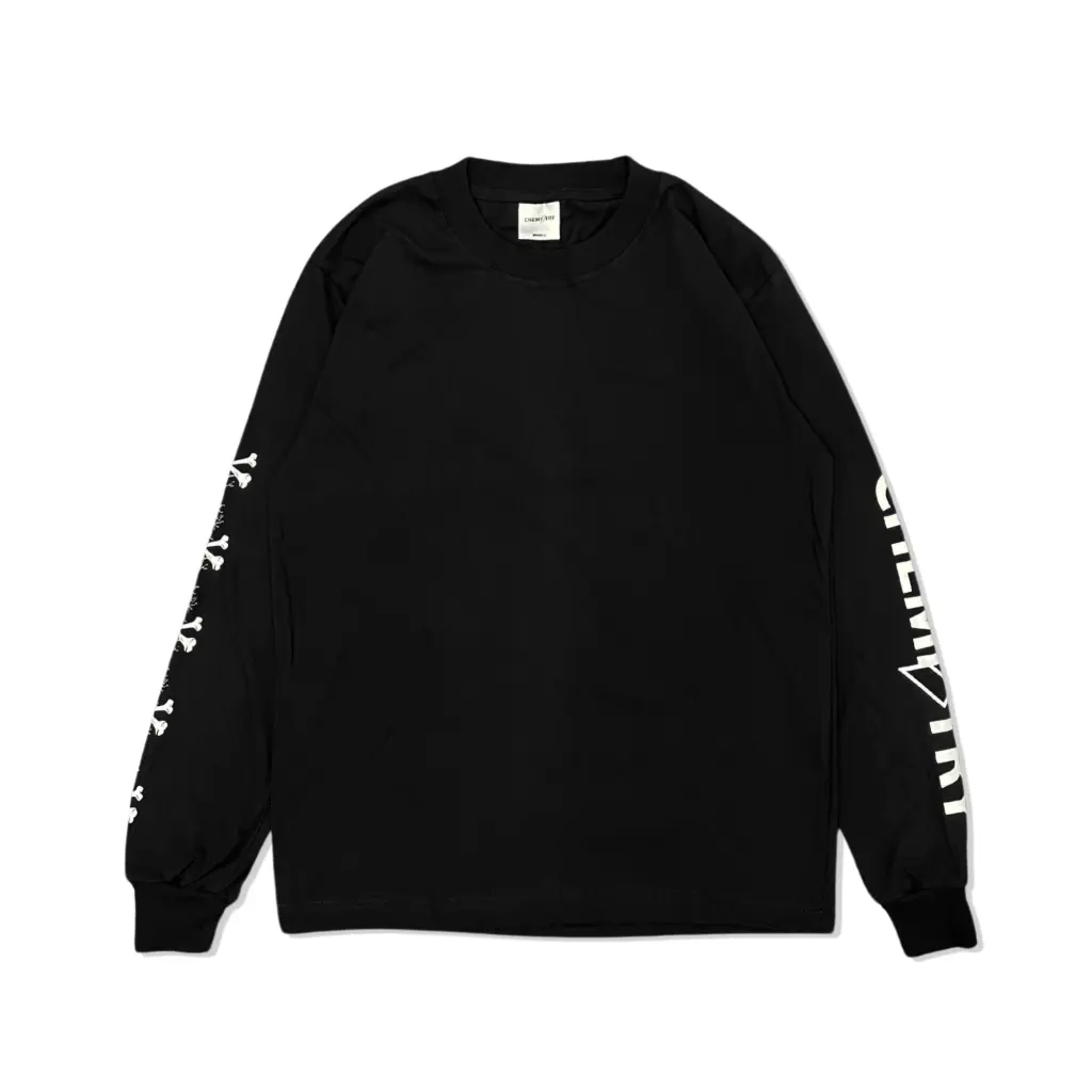 Chemistry Straight - Long-Sleeve T-Shirt Kaos Lengan Panjang Regular - Nerve Black