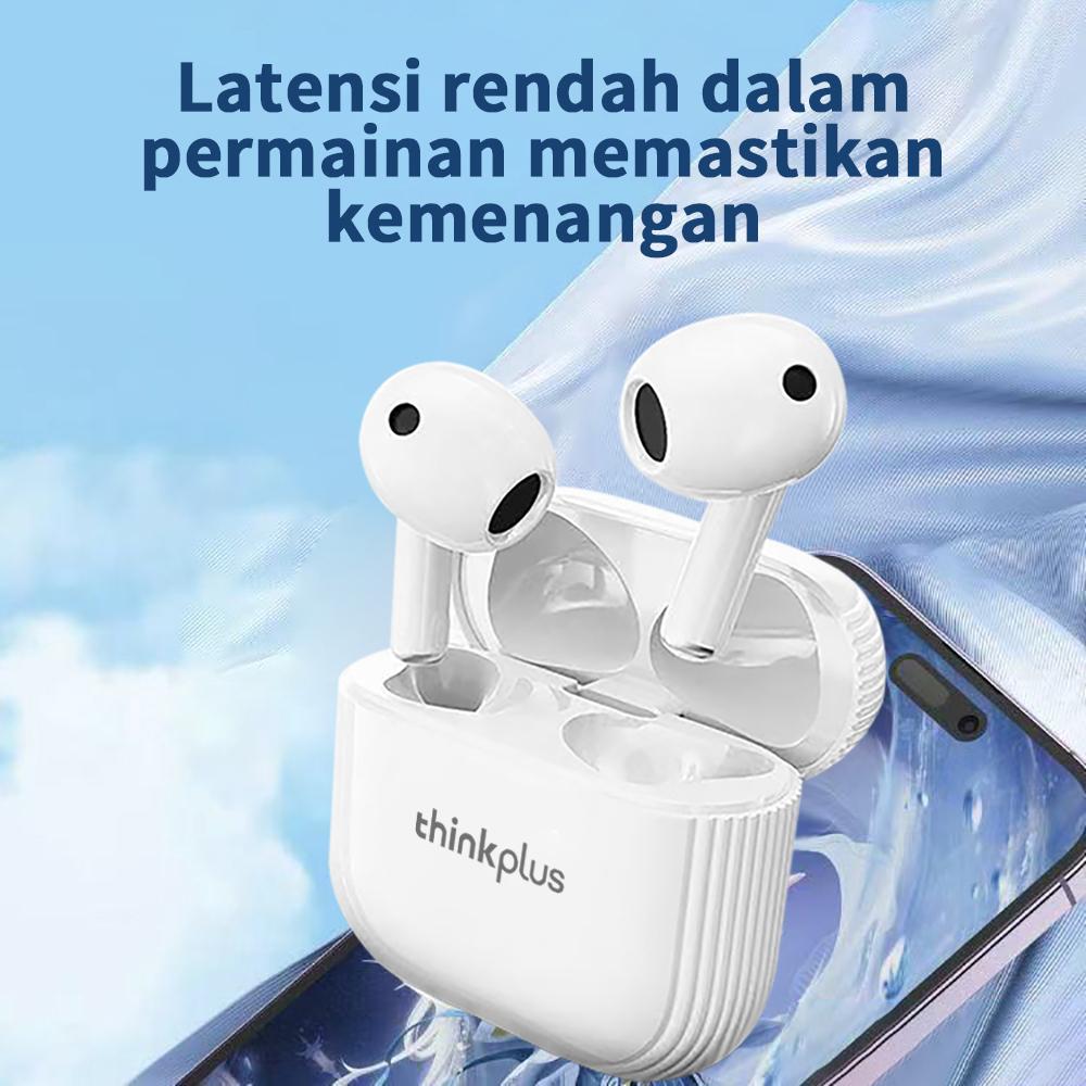 Lenovo thinkplus TWS Headphone Nirkabel Earphone Bluetooth 5.0 Tahan Air Headset dengan Mikrofon untuk Xiaomi XXW02 iPhone Earbud