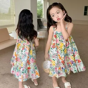 DRESS ANAK CEWEK ALIKI BAHAN HYGET PRINTING