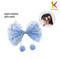 Gambar [COD] SK C1268 Jepit Rambut Pita Anak Motif Rumbai Bola Bola - Baby Pink dari satukeluargaid Kab. Tangerang 3 Tokopedia